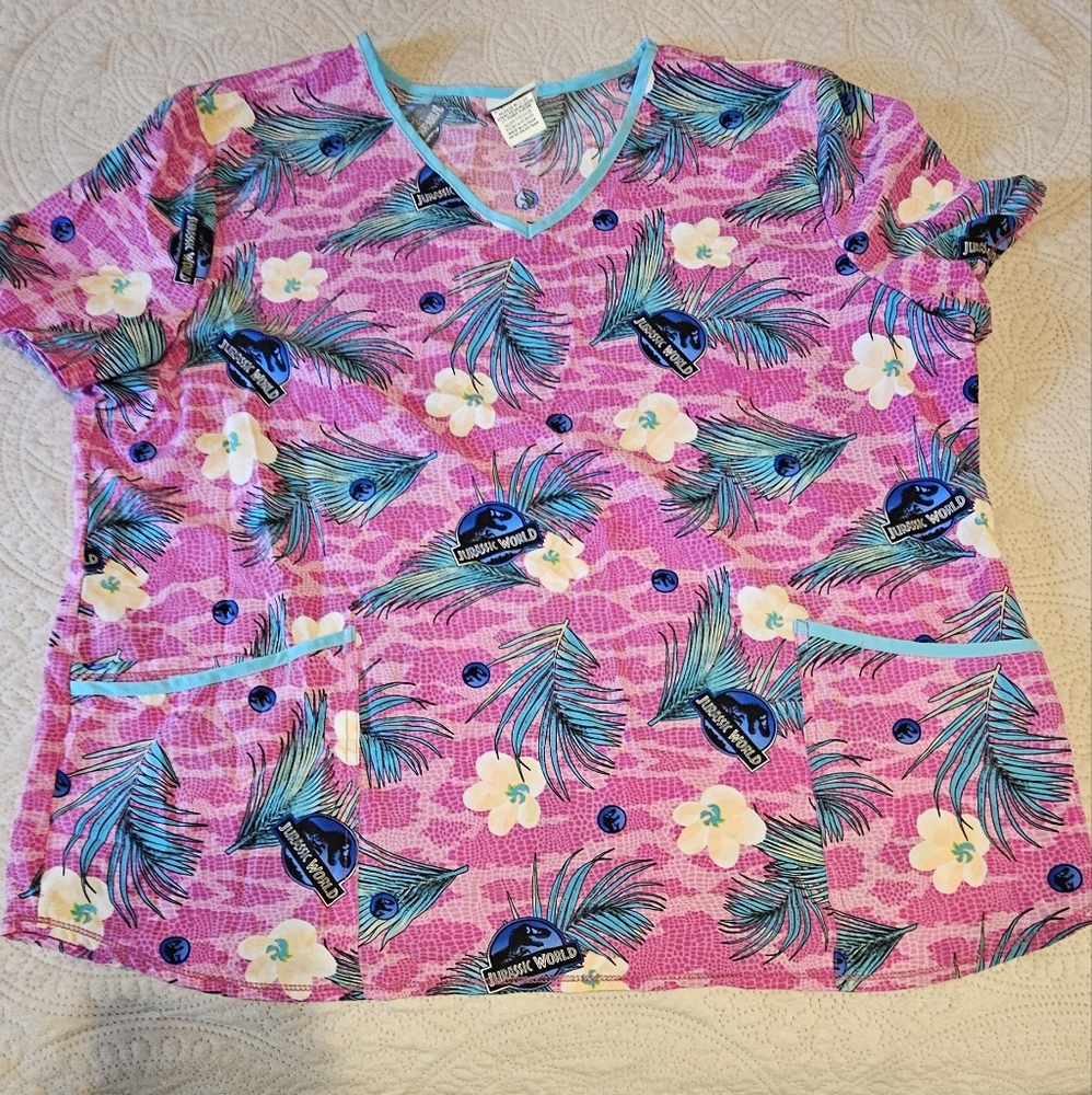 Universal Studios Jurassic World Dominion Scrub Top
